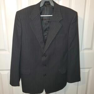 Mur-Lee's Black and White Pinstripes Youth Blazer Size 20R